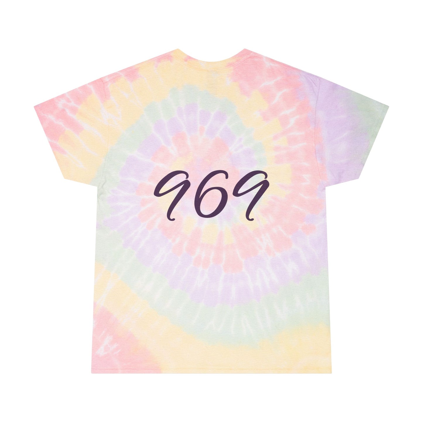 Spiral Tie-Dye Tee with Inspirational Quotes - Fulfillment, Goal, Perseverance, way