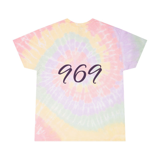 Spiral Tie-Dye Tee with Inspirational Quotes - Fulfillment, Goal, Perseverance, way