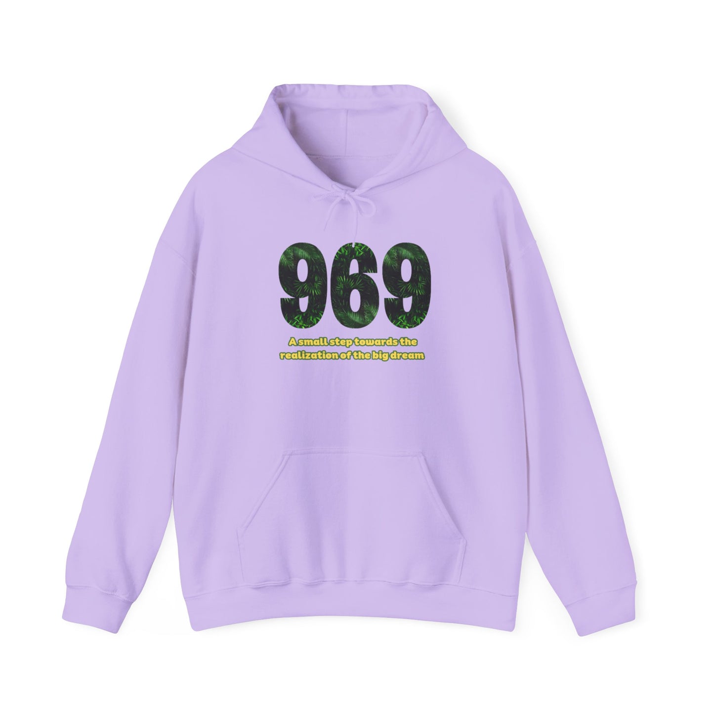 Hooded sweatshirt Brand 969 with motivation phrases to make your big dreams come true