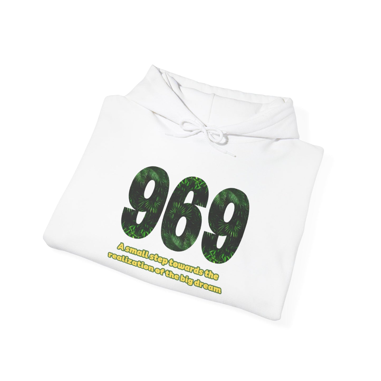 Hooded sweatshirt Brand 969 with motivation phrases to make your big dreams come true