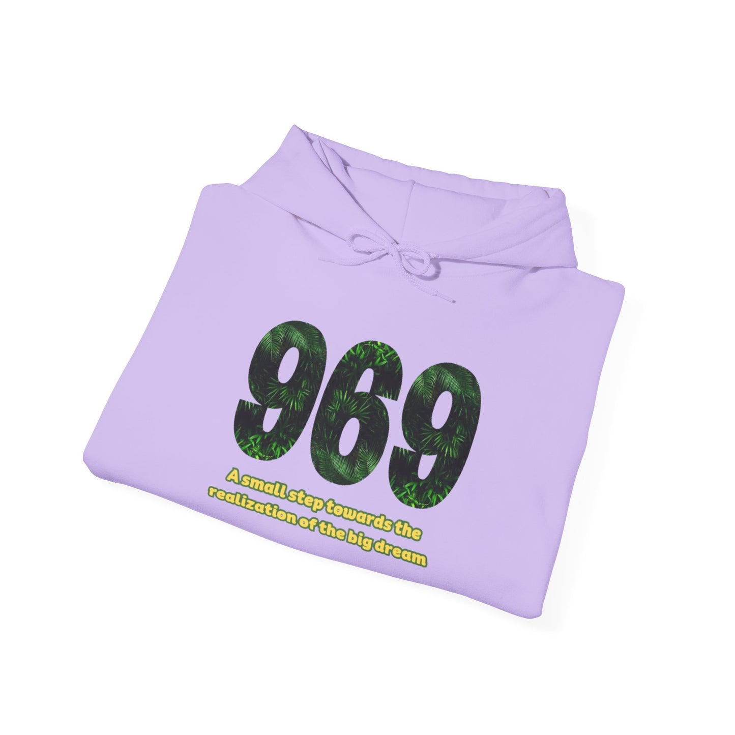 Hooded sweatshirt Brand 969 with motivation phrases to make your big dreams come true