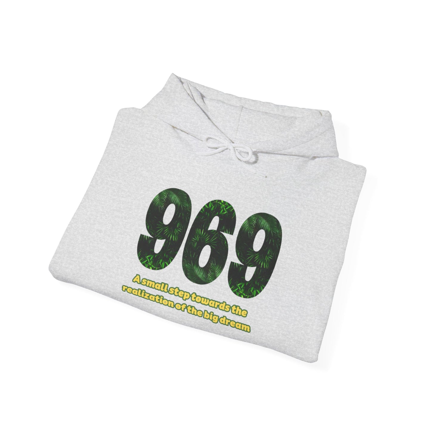 Hooded sweatshirt Brand 969 with motivation phrases to make your big dreams come true